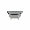 H2H Gray Metal Bathtub Decor H22850235